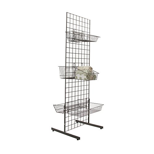 2' x 6' Gridwall Panel Tower with TBase Floorstanding Display Kit, 2