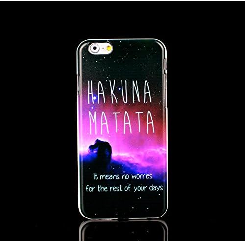 iPhone 6S Case, WBowen HAKUNA MATATA Phone Case for iPhone 6 Case for iPhone 6 Cover The Lion King for iPhone 6S Case for iPhone 6S Cover,C13