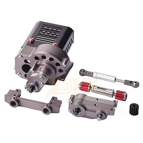 CNC Complete Front Gearbox Transmission Box with Gear for Axial SCX10 1/10 RC Crawler Car