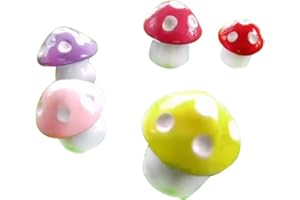 Miniature Mushroom Micro Landscape Bonsai Succulent Plants Garden DIY Decor - Mixed Color M Clever Design