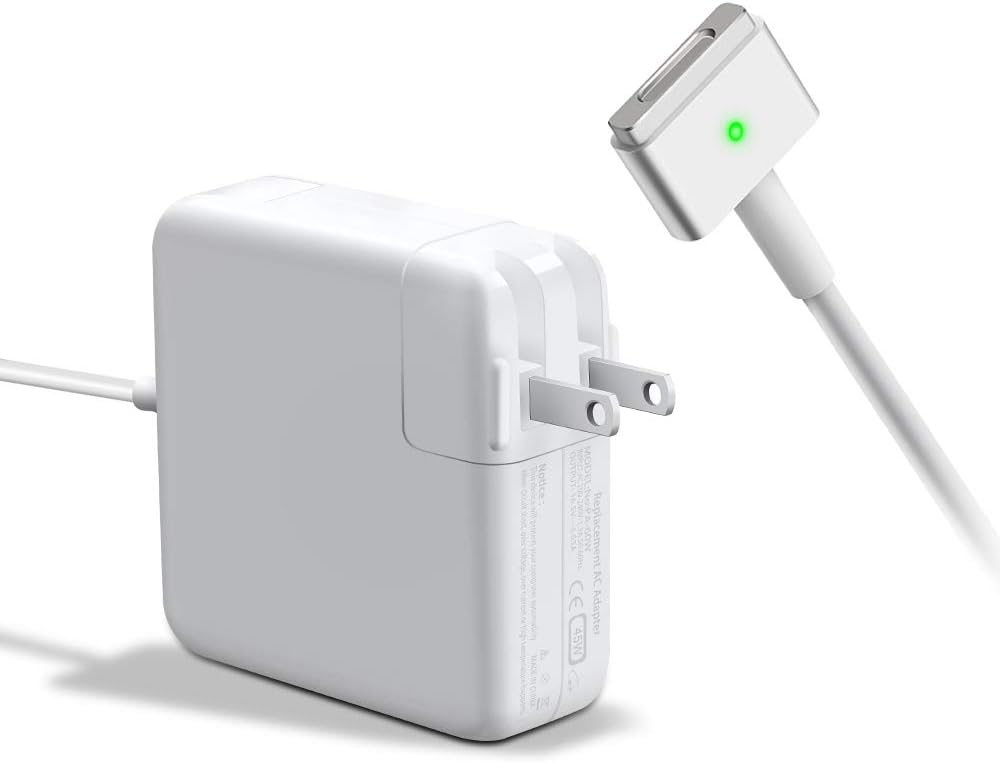 Mac Book Air Charger, Replacement 45W MagSafe 2 Power Adapter Compatible with Mac Book Air 13-inch &11-inch T-Tip Magnetic Connector Charger