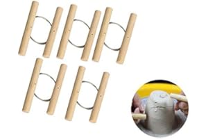 Ioffersuper 5 Pcs Wire Clay Cutter Cheese Plasticine Dough Cutting Pottery Tools