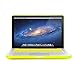 GMYLE 3 in 1 Bundle Soft-Touch Frosted Hard Case for Macbook Pro 13 inch with CD-ROM (Model: A1278) with Keyboard Cover and Screen Protector - Neon Yellow