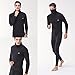 Men's Turtleneck Shirts Thermal Top Base Layer Compression Long Sleeve Black HOM XL