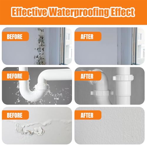 300g Sellador Invisible Impermeable, Agente Aislante Transparente, Waterproof Insulating Sealant, Waterproof Anti-Leakage Agent, Sellado Impermeable Para Interior y Exterior Grietas, Con Cepillo