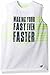 New Balance Boys' Big Sleeveless Athletic Graphic T-Shirt, White, 14-16
