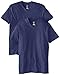 Hanes Men's Nano Premium Cotton V-Neck T-Shirt (Pack of 2), Vintage Navy, X-Large