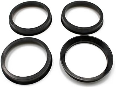 DOTI CAMP 73.1mmOD-56.1mmID Wheel Hub Centric Rings Plastic(Black, Set Of 4) For Mini Honda Subaru