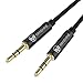 AUX Cable, Copper Shell, Hi-Fi Sound Quality by Wanshine 3.5mm Male to Male Audio Cable, Auxiliary Cable, Aux Cord - 3.3FT / 1M, Black