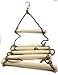 ChooseDaily 6.5 Foot Ninja Rope Ladder with 6 Rungs and Safety Carabiner | Ninja Warrior Training Equipment