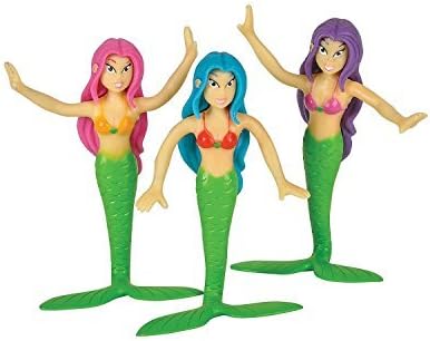 3 Bendable Action Figure Mermaids Toy