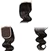Klaiyi Hair Brazilian Body Wave Lace Closure Free Part 4X4 100% Unprocessed Human Hair Extensions Natural Color 14 inch