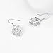 Filigree Earrings s925 Sterling Silver Hollow Love Heart Dangle Drop Earrings Jewelry (Heart)
