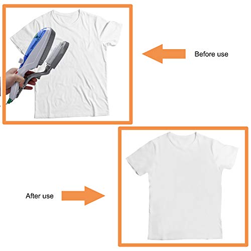 Oranlife Clothes Steamer Electric Fast Heat-up Powerful Steam Iron for Home Travel Hand-held Fabric Steamer Brush, Filling Cup, Instructional Manual Included, Blue