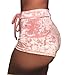 Daxin Womens Winter Velvet Soft Stretchy Shorts Clubwear High Waist Drawstring Hot Pants