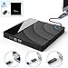 External USB 3.0 CD DVD Portable Drive,Tesecu Ultra-Thin Touch Control CD DVD Burner High Speed Data Transfer for PC Laptop Desktop MacBook Windows XP/Win 7/Win 8/Win10/Vista/Linux/Mac OS and More