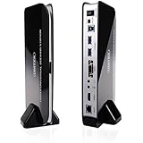 UNITEK Dual-Display USB 3.0 Universal Docking Station with HDMI (up to 2048x1152 Resolution) &amp; VGA Outputs, RJ45 Gigabit Ethernet, Audio, 2 USB 3.0 Ports &amp; 5V/2A Power Adapter for Windows