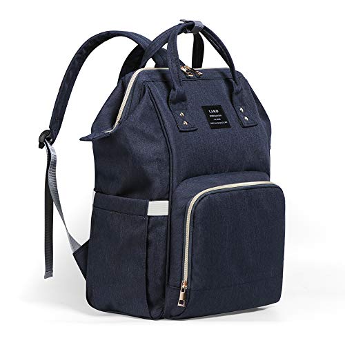 Diaper Bag Backpack, Organizer Back Pack for Mom/Dad with Baby Stroller Straps, Changing Pad & Insulated Pockets, Water Resistant Anti-Theft Travel Bags for Boys/Girls Care in Dark Blue