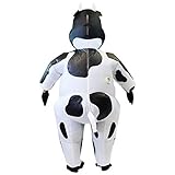 Spooktacular Creations Inflatable Costume Air Blow-up Deluxe Halloween Cow Costume - Adult Size (5'3'' to 6'3'')