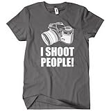 Womens I Shoot People T-Shirt Funny Photographer TEE Camera Photography Digital