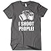 Womens I Shoot People T-Shirt Funny Photographer TEE Camera Photography Digital