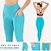 Ewedoos Yoga Pants with Pockets for Women Ultra Soft Leggings with Pockets High Waist Workout Pants (Ew330 Light Blue, X-Large)thumb 2