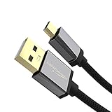 KabelDirekt (1 Foot) Micro USB 2.0 Sync & Charge Cable Nylon Black - TOP Series