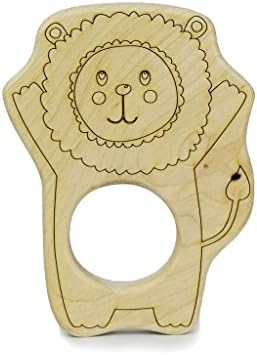 Little Sapling Toys Baby Teether Wooden Lion