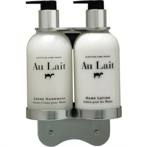 Janitorial Express BK551 Double Bottle Holder for 300 mL Pump Bottles, Stainless Steel