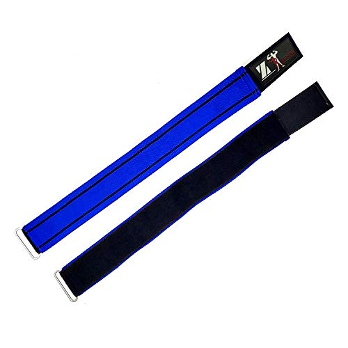 Occlusion Training Bands Blood Flow Restriction Training Bands Fitness [2 PCS] Grow Muscle Without Lifting Heavy Weights - Strong Elastic Strap Quick-Release Cam Buckle (Blue-L-2-Black, 28 inch)