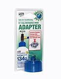 InterDynamics Certified A/C Pro Car Air Conditioner Refrigerant AC Recharge Kit, R-134A Recharge Adapter Connects Standard Hoses to Self-Sealing Cans, Includes Hose, InterDynamics