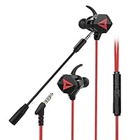 Becobe Gaming Headset with Double Microphone Sets Detachable MIC for PS4 PC Laptop Phone