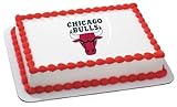 1/4 Sheet ~ NBA Chicago Bulls Basketball Logo ~ Edible Image Cake/Cupcake Topper!!!