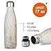 MIRA Vacuum Insulated Travel Water Bottle | Leak-proof Double Walled Stainless Steel Cola Shape Portable Water Bottle | No Sweating, Keeps Your Drink Hot & Cold | 17 Oz (500 ml) (Gray Orange Granite)