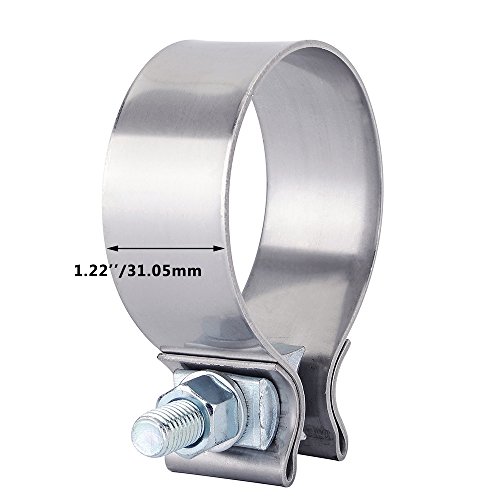 ESPEEDER 4"Stainless Steel Butt Joint Narrow Band Exhaust Seal Clamp with 1 Block - Thumbnail 3