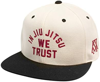 Newaza In Jiu Jitsu We Trust Hat - red/cream/black