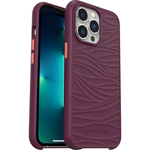 LifeProof Wake Case for iPhone 13 Pro, Shockproof, Drop proof to 2 Meters, Protective Thin Case, Sustainably made from Recycled Ocean Plastic, Purple