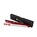 G.Liane Premium Glass Nail File with Case Professional Crystal Fingernail Files Perfect Manicure Set for Women Men Kids Nail Care Gift Set(Rose Red)