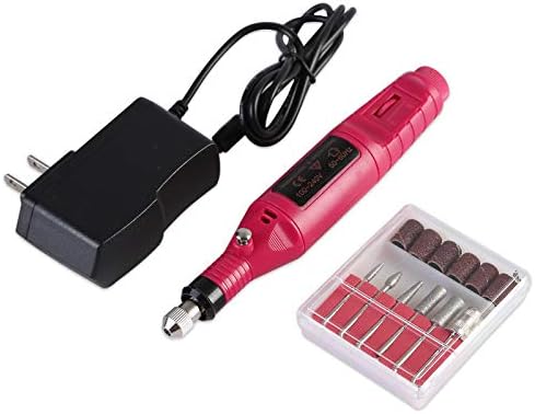 EDTO Nail File Drill Kit ,Electric Manicure Pedicure Acrylic Portable Salon Machine Art File Drill