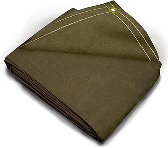 Tarps Now Canvas Tarp, (30' x 30') with Brass