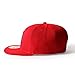 LEEYA N10 Classic Punk Hip-Hop Baseball Cap,Flat-Brimmed Hat,100% Cotton Adjustable Snapback Hat for Men Or Women (red)
