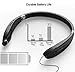 Bluetooth Headphones Wireless Neckband Headset – Sweatproof Foldable Earphones with Mic, Retractable Earbud and 16 Hours Play Time for iPhone Android Cellphone Tablets TVthumb 3