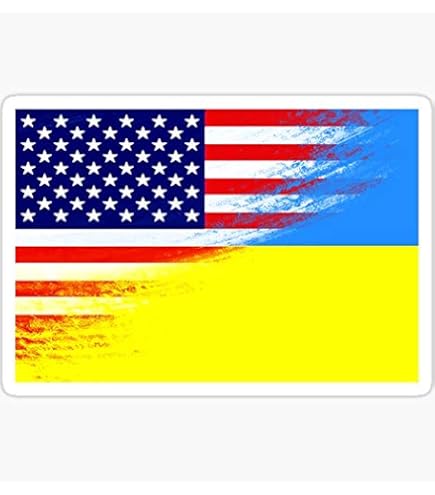 Ukraine Flagge Aufkleber – 7,6 Cm Vinyl-Sticker, Wetterfest & Einfach Anzubringen, 2er Pack