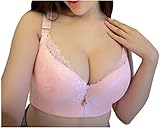 ZUOLUNDUO Sexy Lace Plus Size Bra Push Up Underwire Bras Side Gathering