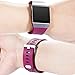 Wepro Bands Compatible with Fitbit Ionic SmartWatch, Watch Replacement Sport Strap for Women Men Kids, Buckle, Large, Fuchsia