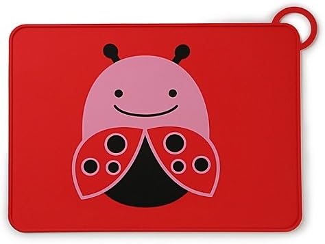 Placemat Silicone Reusable Ladybug Design Set of 2