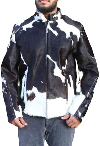 Amazon.com: Real Cow Hide Hair On Jacket, Black and White Pony
