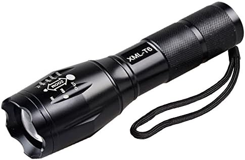 Ruixy Tactical Flashlight 1 Pack -Tac Light Torch Flashlight - As you Seen on THE TV XML T6 - Brightest LED Flashlight with 5 Modes - Adjustable Waterproof Military Grade Flashlight Biking Camping