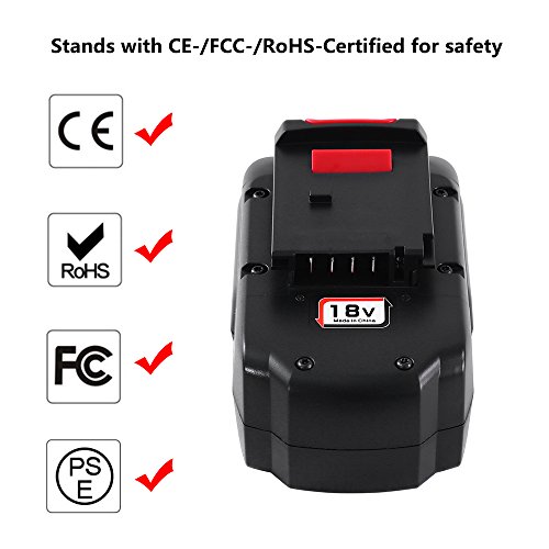 2Pack 18V 3.6Ah Replacement Battery for Porter Cable PC18B PCC489N PCMVC PCXMVC Cordless Tools