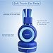 Kids Headphones,Isightguard Wired Headphones Kids, Adjustable Headband,Foldable Headsets, Tangle-Free Wires, 3.5mm Audio Cable, 85dB Volume Limited,Childrens Headphones on Ear (Blue)thumb 2